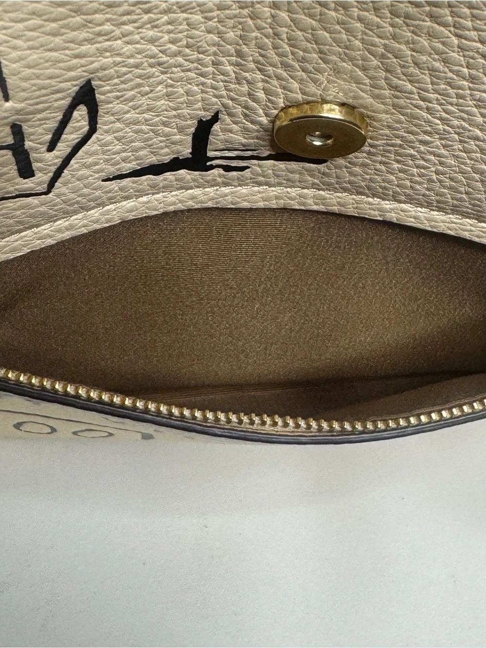Coach pebble leather